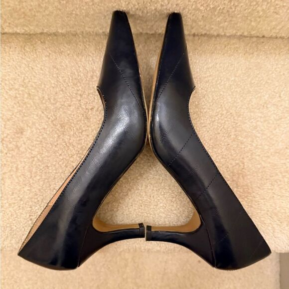 Karen Scott Clancy Pointed‎ Toe Classic Pumps Heels Navy Blue Size 9M - Picture 7 of 9